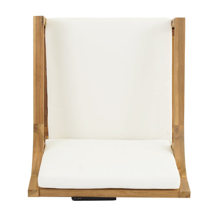 House Of Zazla - Outdoor Dining Set 5-Piece Patio Table And Chairs Set with Umbrella Hole