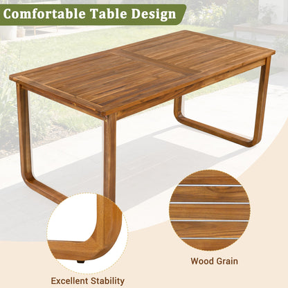 House Of Zazla - 7 Pieces Patio Dining Set with Table and Chairs