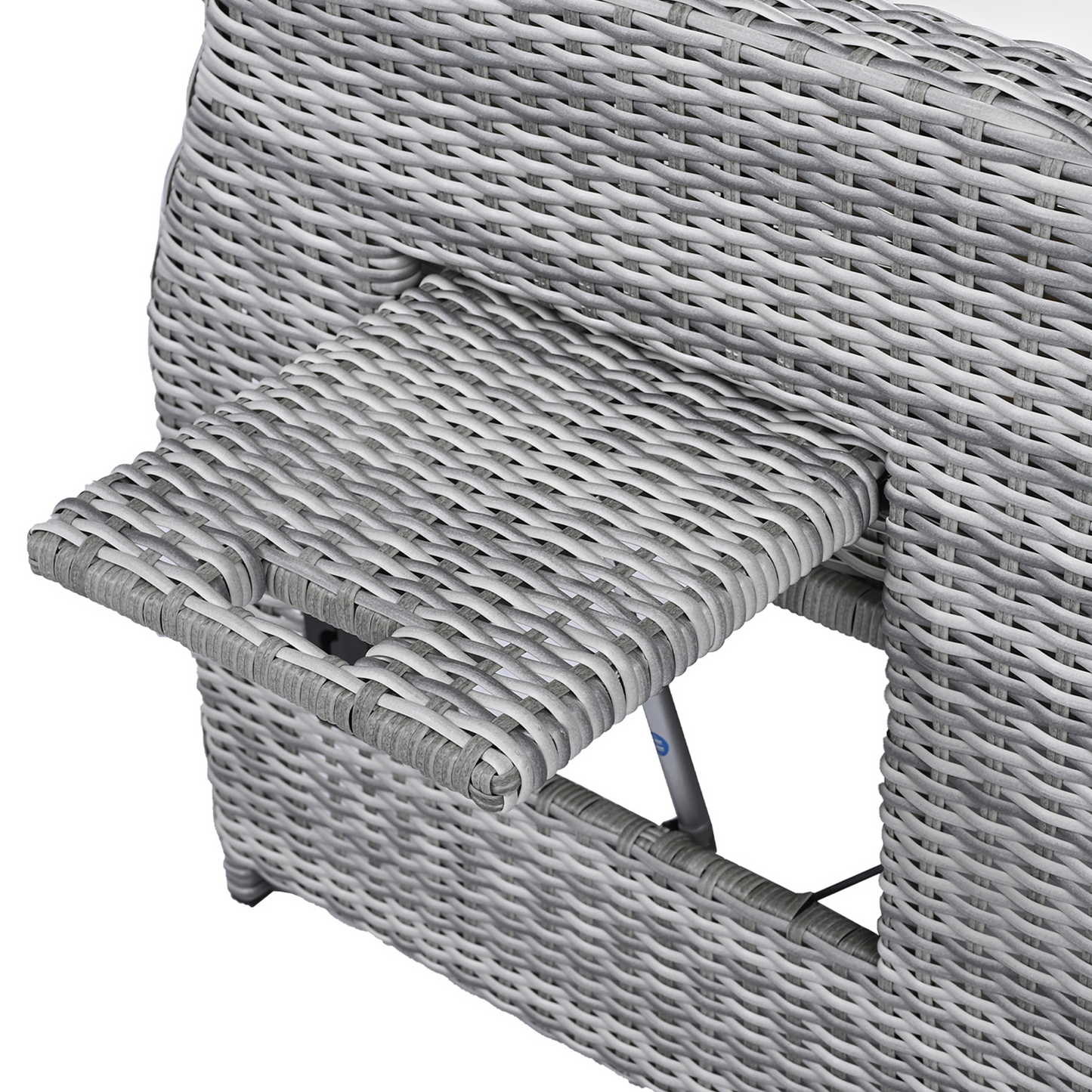 House Of Zazla - Outdoor Patio Set Rattan Furniture with Adjustable Table, Recliners, Side Tables, Ottomans