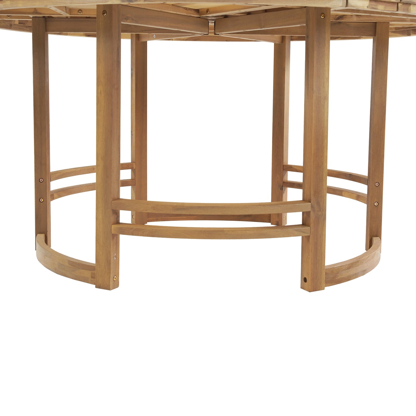 House Of Zazla - Outdoor Dining Set 5-Piece Patio Table And Chairs Set with Umbrella Hole