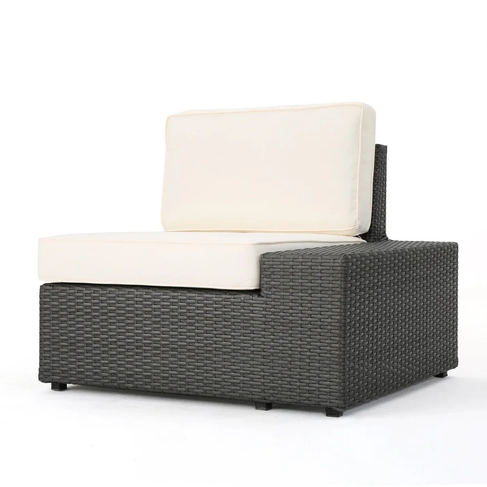 House Of Zazla - Santa Cruz Outdoor 8 Piece Sectional Set - Dark Brown