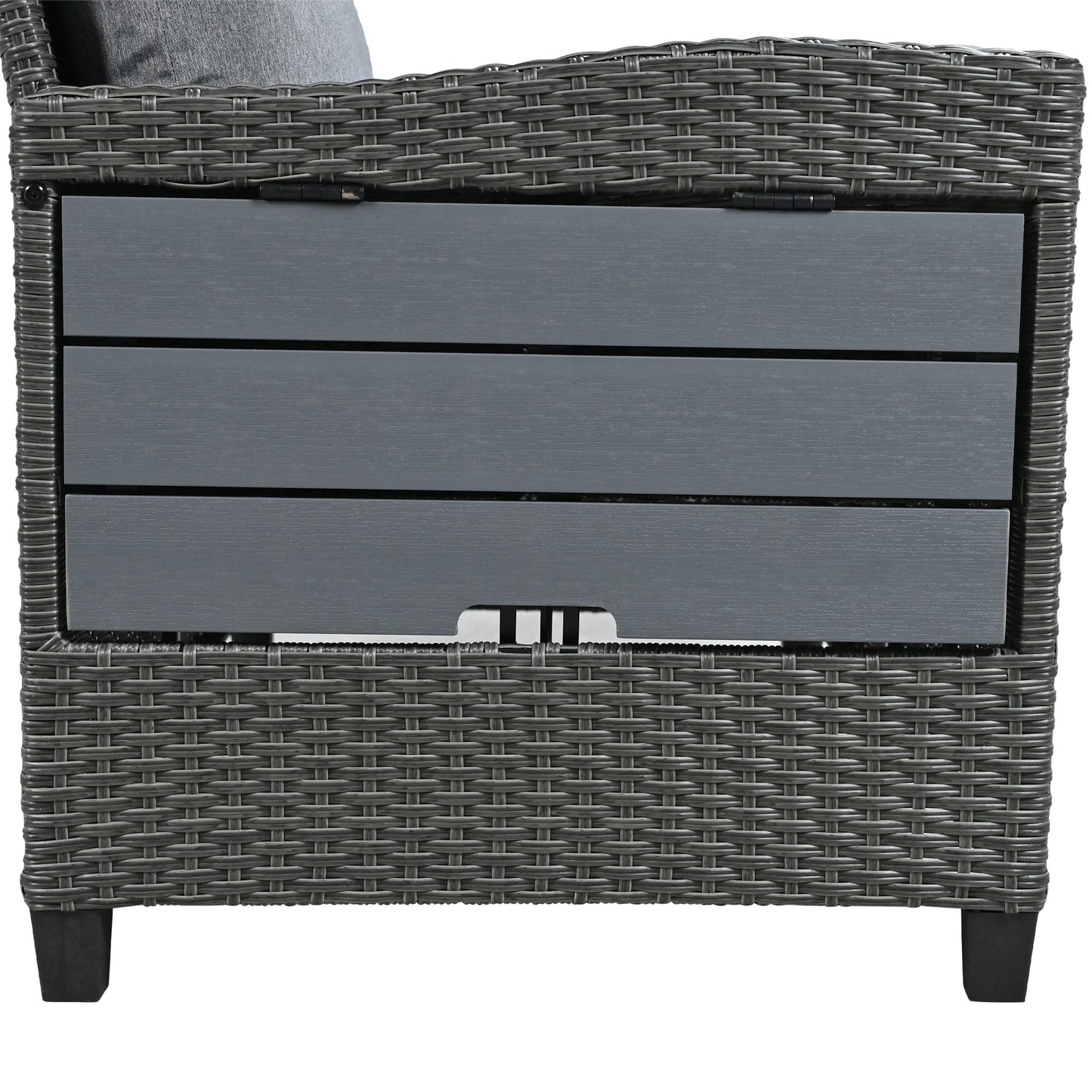 House Of Zazla - Tomax 5-Piece Outdoor Patio Rattan Sofa Set