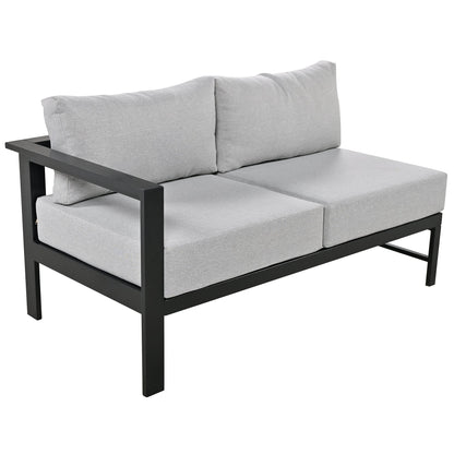 House Of Zazla - U-Shaped Outdoor Sectional Sofa Set
