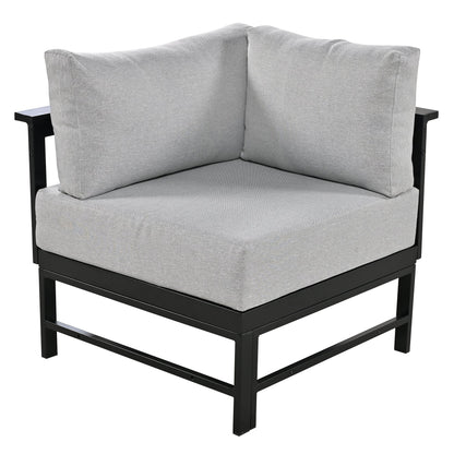 House Of Zazla - U-Shaped Outdoor Sectional Sofa Set