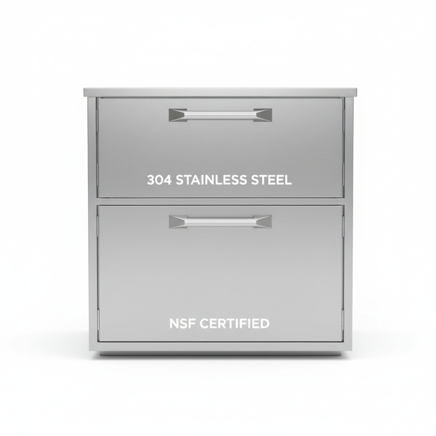 Newage Products Outdoor Kitchen Stainless Steel 2 Piece Cabinet Set with 2-Door and Bar Cabinet