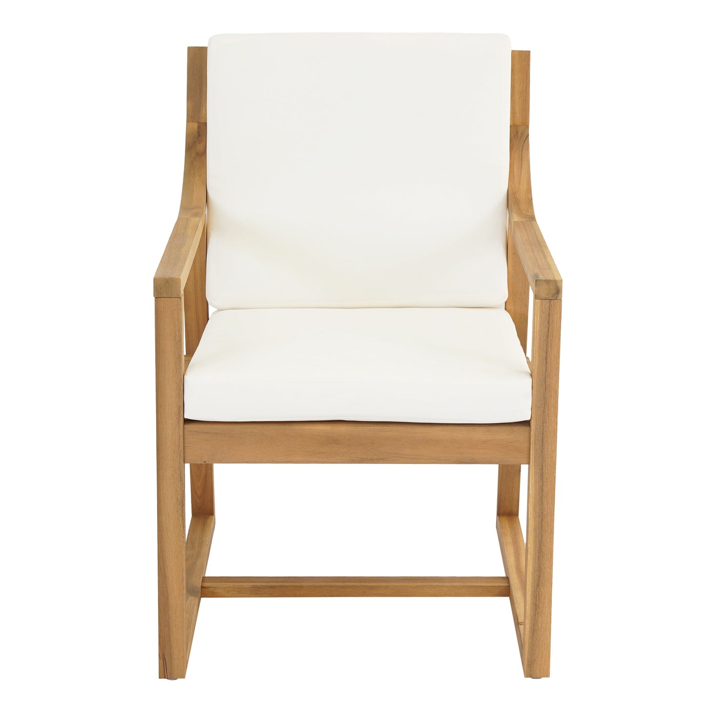 House Of Zazla - Outdoor Dining Set 5-Piece Patio Table And Chairs Set with Umbrella Hole