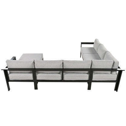 House Of Zazla - U-Shaped Outdoor Sectional Sofa Set