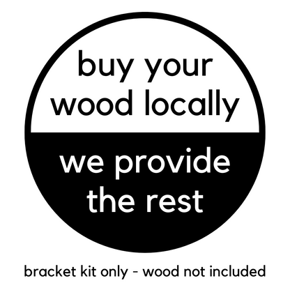 DIY Pergola Bracket Kit for an Attached Pergola Frame - Any Size Up to 24' x 24'